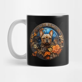 Autumn Frenchie Illustration Mug